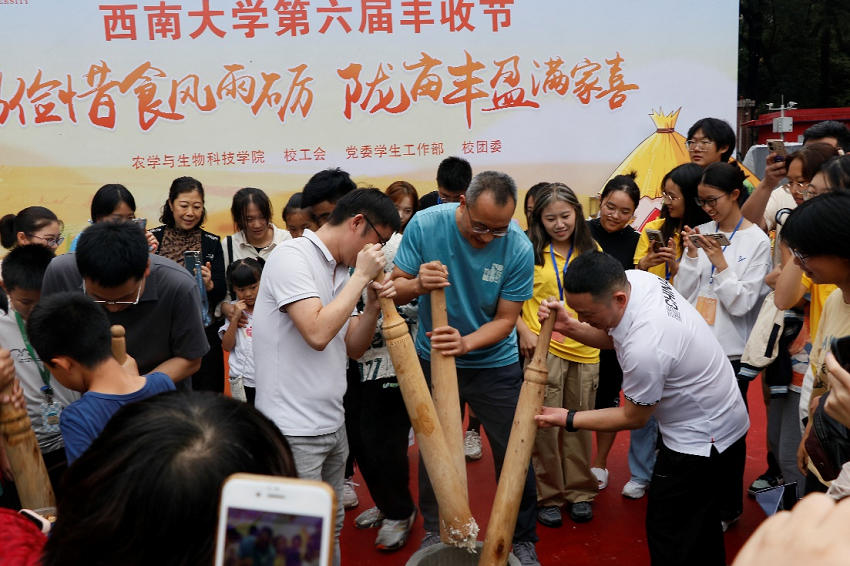 学校举行第六届农民丰收节